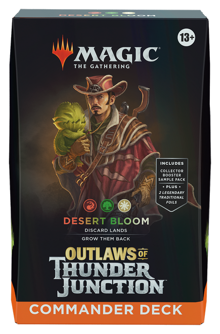 Magic The Gathering Outlaws of Thunder Junction Commander Deck - Desert Bloom
