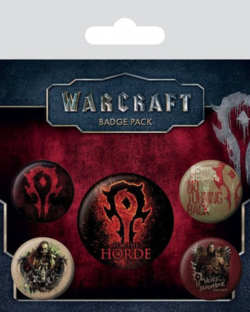 Warcraft Pin Badge Set - Horde – Draco Gaming
