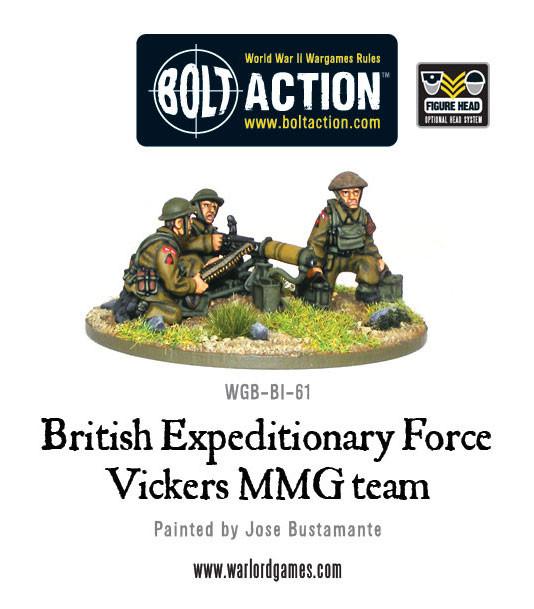 Bolt Action British BEF Vickers MMG team 20% Off
