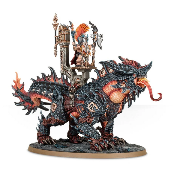 Fyreslayers - Auric Runesmiter/ Runeson/ Runefather on Magmadroth