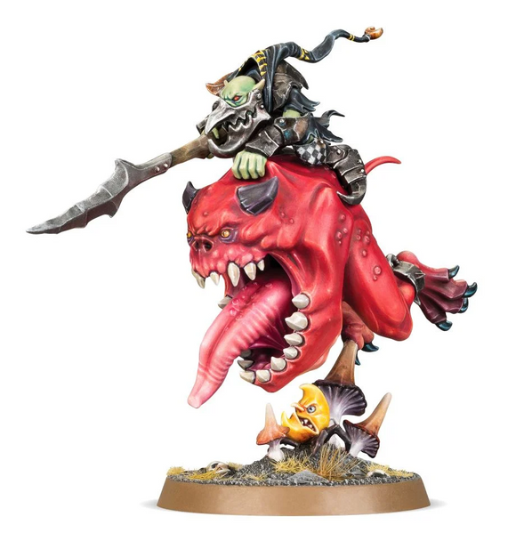 Gloomspite Gitz - Loonboss on Giant Cave Squig