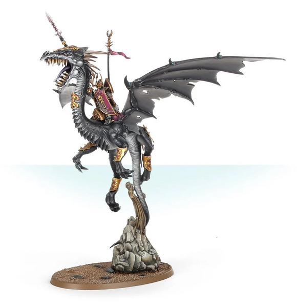 Cities of Sigmar - Dreadlord/ Sorceress on Black Dragon (Online Exclusive)