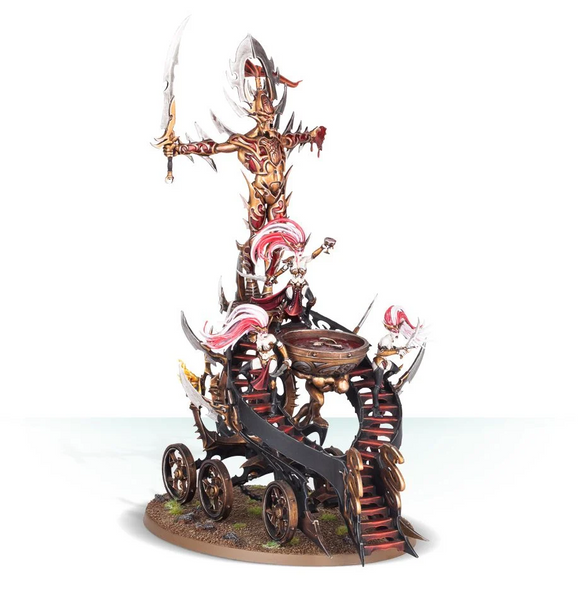 Daughters of Khaine - Hag/Slaughter Queen on Cauldron of Blood/ Bloodwrack Shrine (Online Exclusive)