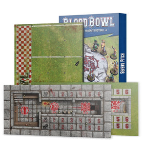 Blood Bowl Sevens Pitch: Double-sided Pitch and Dugouts for Blood Bowl Sevens 20% Off (Applied at checkout)