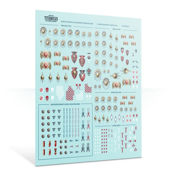 Adeptus Titanicus - Legio Mortis Transfer Sheet (Online Exclusive)