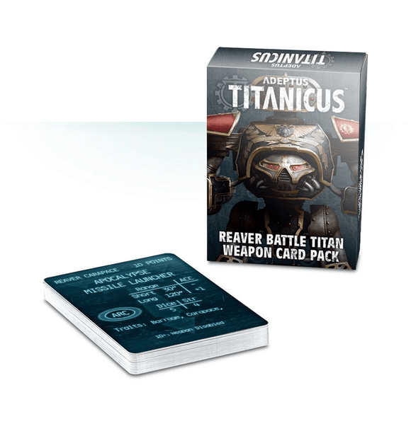 Adeptus Titanicus - Reaver Battle Titan Weapon Card Pack (Online Exclusive)