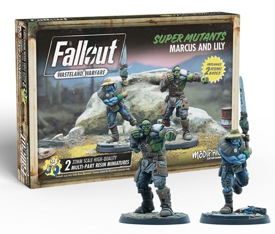 Fallout: Wasteland Warfare - Super Mutants: Marcus and Lily