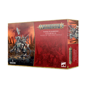 Slaves To Darkness: Eternus, Blade of the First Prince/ Chaos Lord on Daemonic Mount