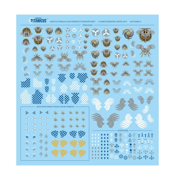 Adeptus Titanicus - Legio Tempestus Transfer Sheet (Online Exclusive)