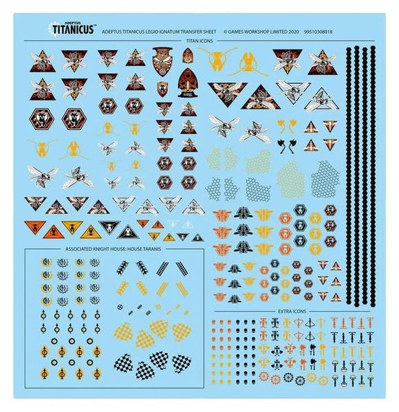 Adeptus Titanicus - Legio Ignatum Transfer Sheet (Online Exclusive)