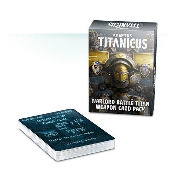 Adeptus Titanicus - Warlord Battle Titan Weapon Card Pack (Online Exclusive)