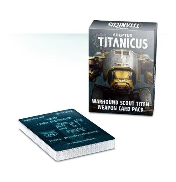 Adeptus Titanicus - Warhound Scout Titan Weapon Card Pack (Online Exclusive)